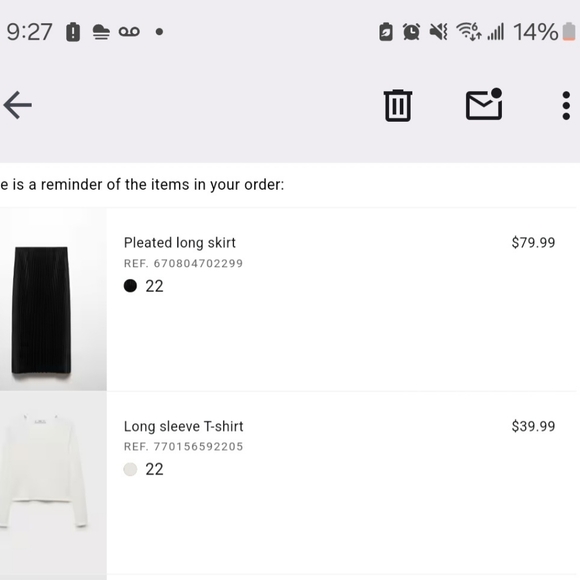 Mango Pleated Skirt BNWT - Picture 5 of 6